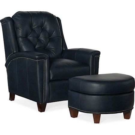 Tilt-Back Chair and Ottoman Set