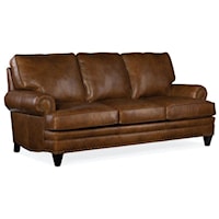 Traditional 8-Way Tie Sofa with Nailhead Trim