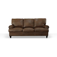 Traditional 8-Way Tie Sofa with Nailhead Trim