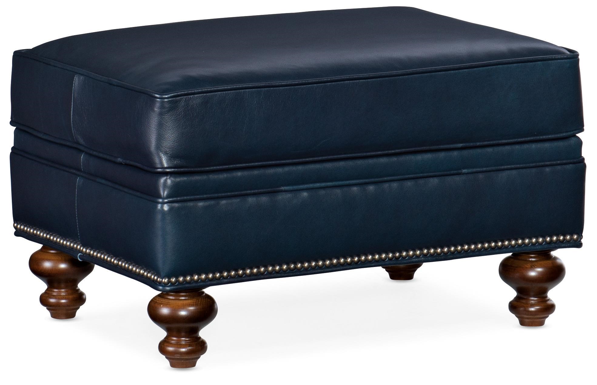 West Haven Leather Ottoman