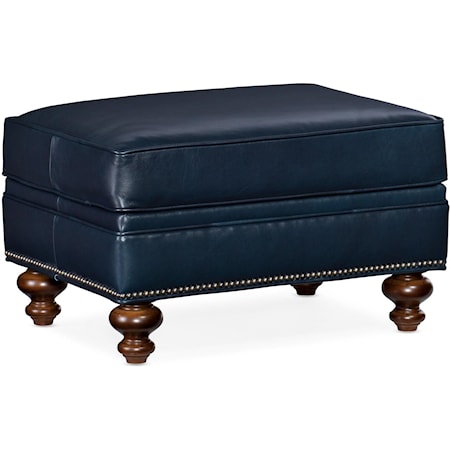 West Haven Leather Ottoman