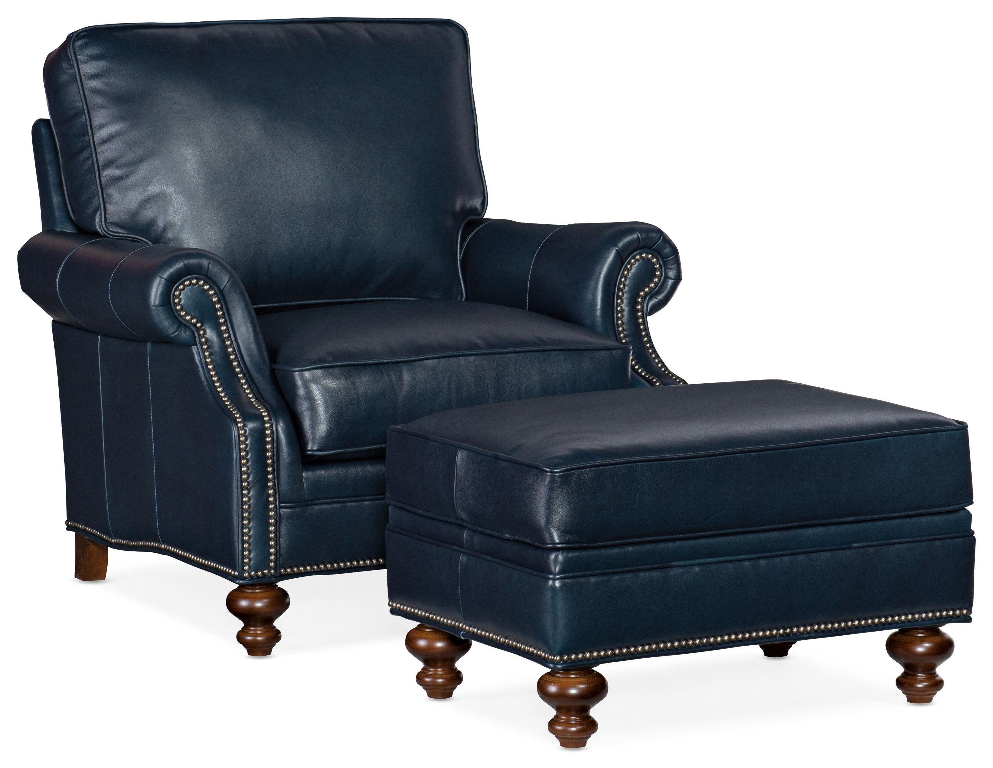 West Haven Leather Ottoman