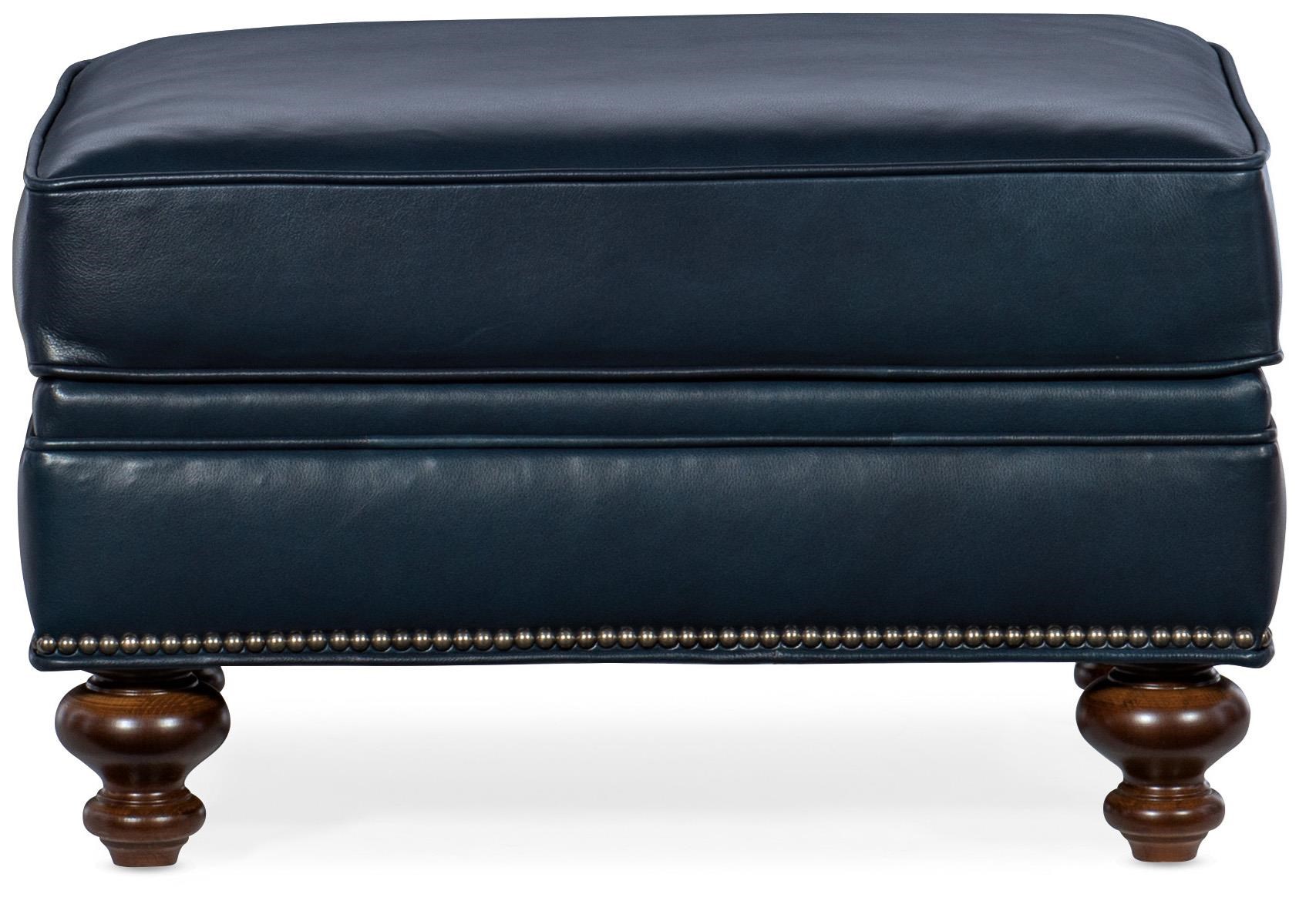 West Haven Leather Ottoman