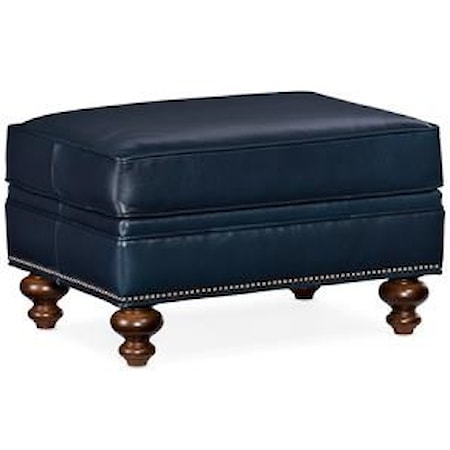West Haven Leather Ottoman