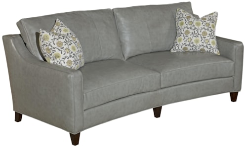 Stationary Sofa with Track Arms