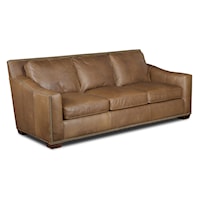 Contemporary Sofa with Nailhead Border