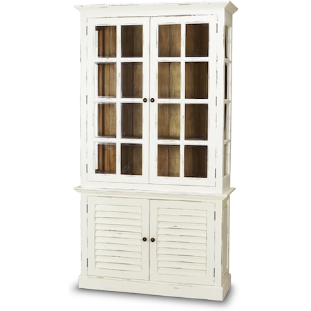 2 Door Cottage Cabinet w/ Glass