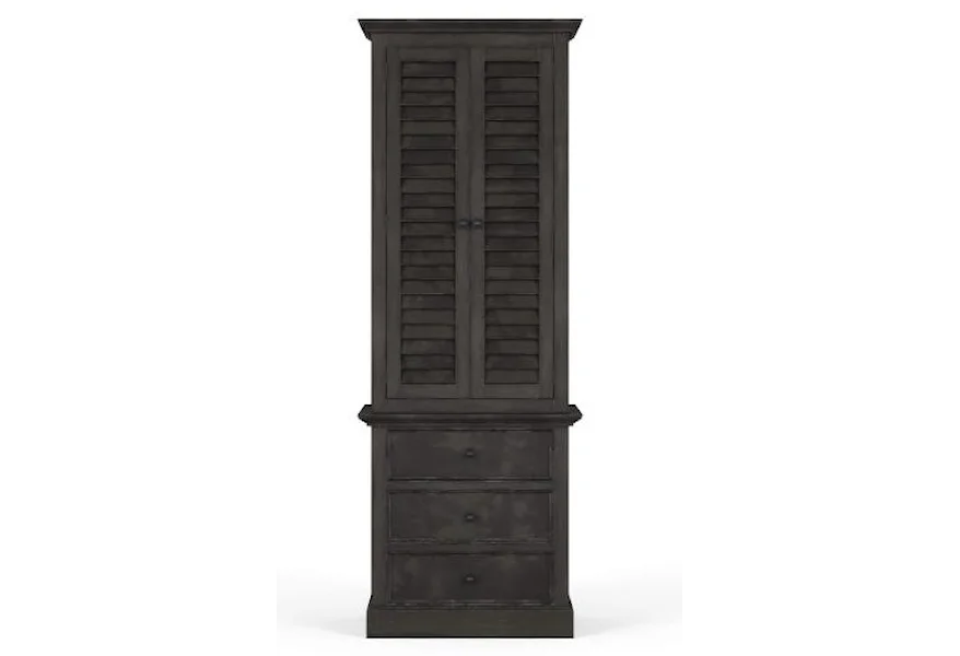 Cottage Nantucket Tall Shutter Cabinet by Bramble at Esprit Decor Home Furnishings