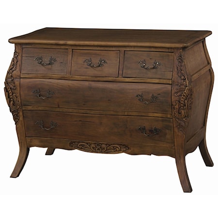 Bombe 5 Drawer Commode