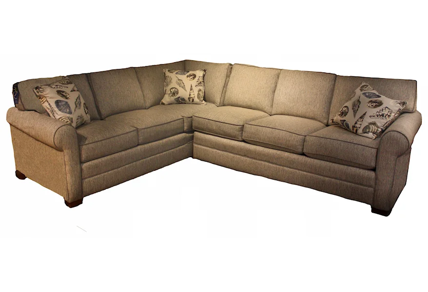 728 6 Seat Sectional by Braxton Culler at Esprit Decor Home Furnishings