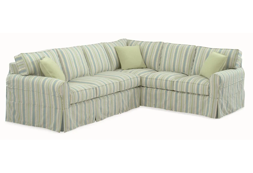 728 Sectional Sofa with Slipcover by Braxton Culler at Jacksonville Furniture Mart