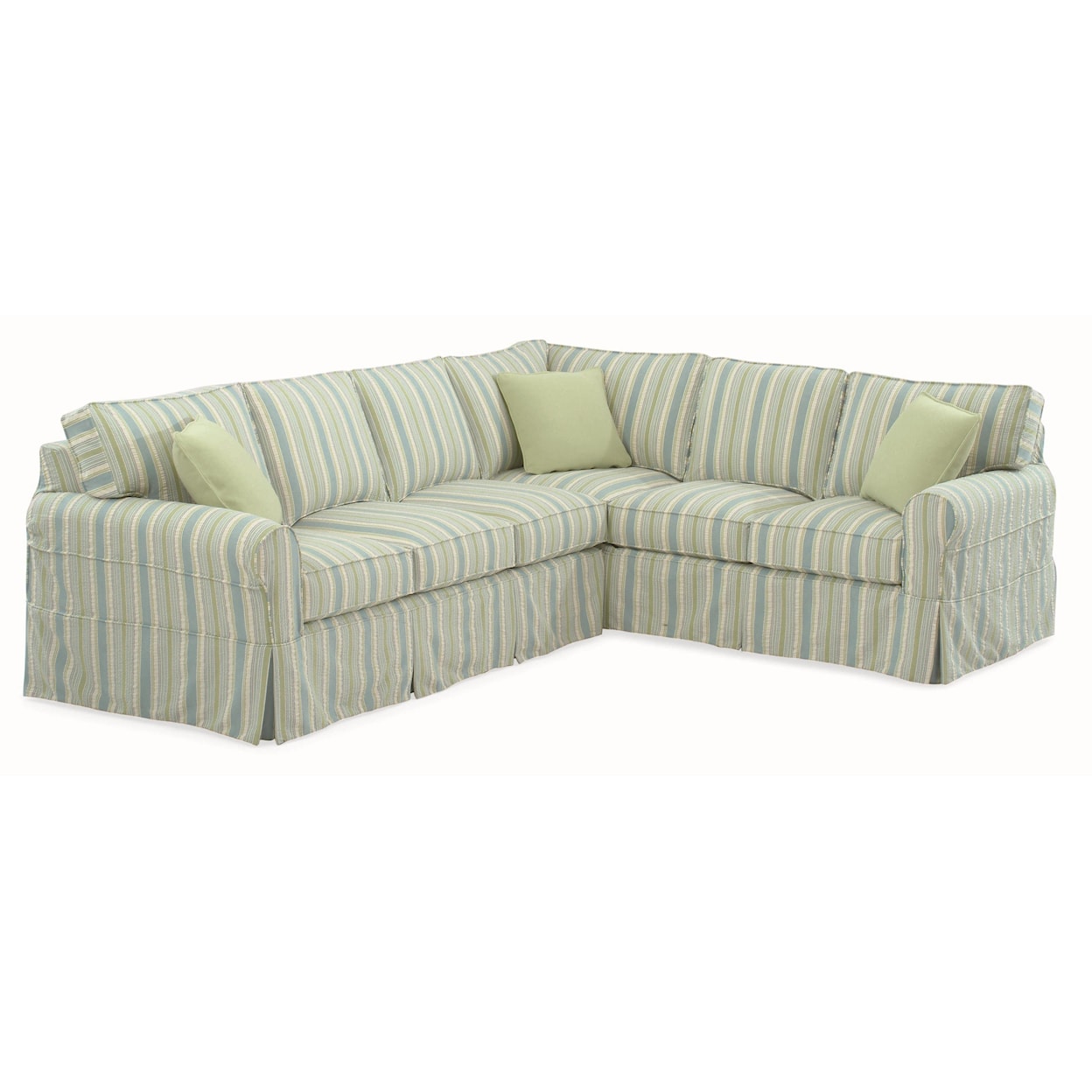 Braxton Culler 728 Sectional Sofa with Slipcover