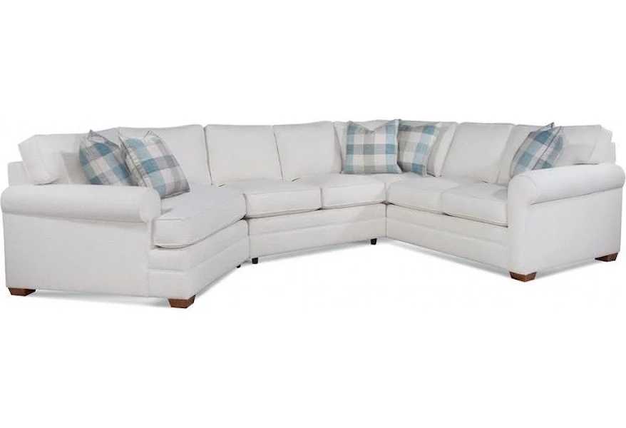 728 Bedford Three-Piece Cuddle Sectional by Braxton Culler at Jacksonville Furniture Mart