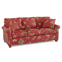 Casual Queen Sleeper Sofa with Loose Back Cushions