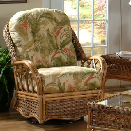 Tropical Style Everglade Swivel Glider Chair