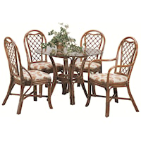 Five Piece Trellis Table and Chair Set