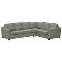 Contemporary 5 Seat Sectional with Track Arms