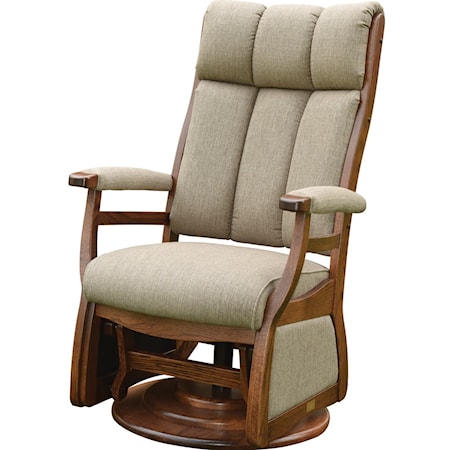 Pairs Swivel Glider with Padded Arms