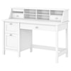 Bush Broadview Computer Desk with 2 Drawers