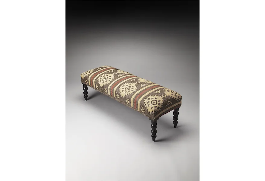 Accent Seating Upholstered Bench by Butler Specialty Company at Jacksonville Furniture Mart