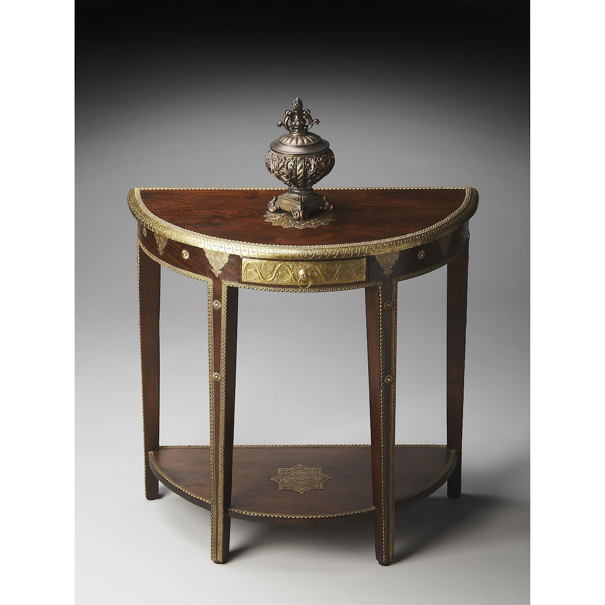 Butler Specialty Company Artifacts Demilune Console Table