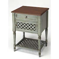 Chadway Rustic Blue End Table
