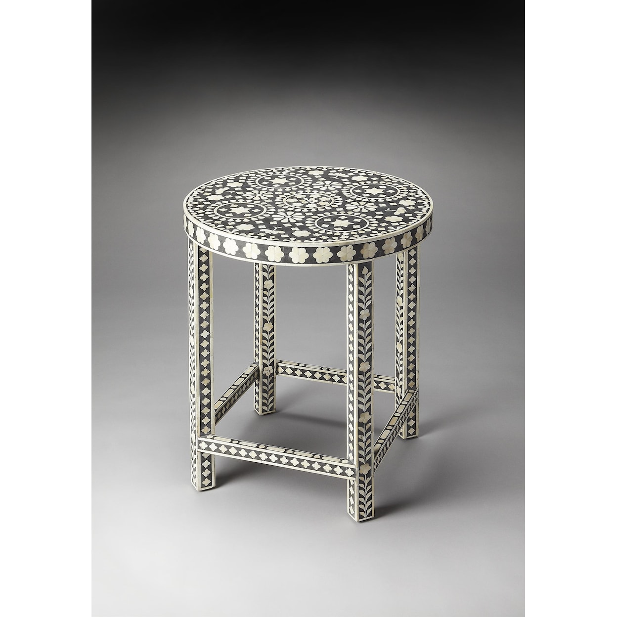 Butler Specialty Company Bone Inlay Accent Table