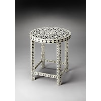 Bone Inlay Accent Table