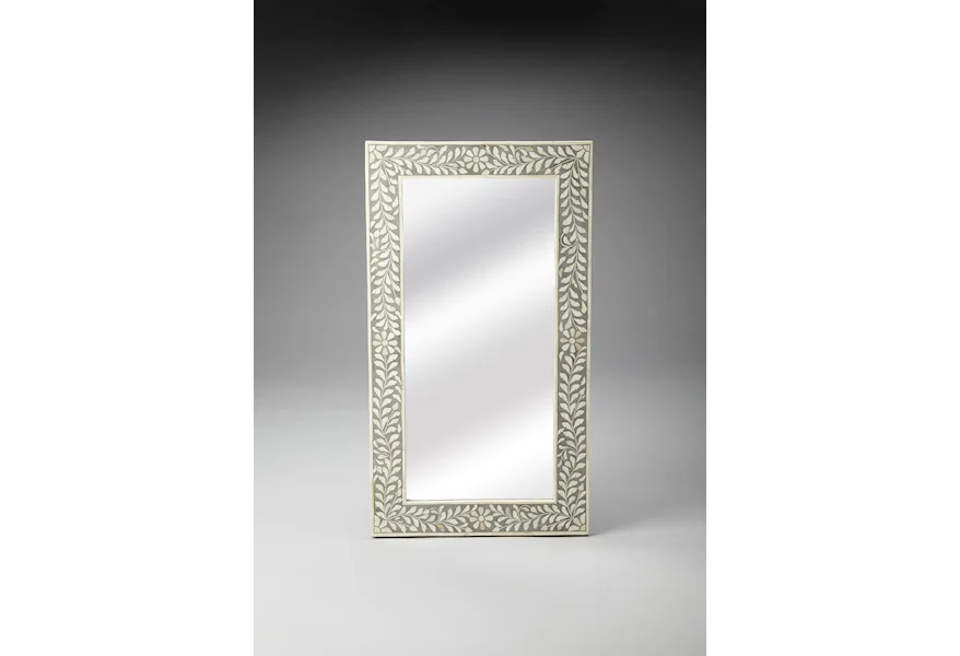 Bone Inlay Wall Mirror by Butler Specialty Company at Mueller Furniture