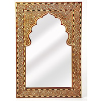 Chevrier Wood & Bone Wall Mirror
