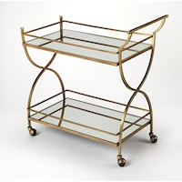 Graci Antique Gold Bar Cart