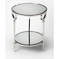 Jolene Metal & Mirror End Table