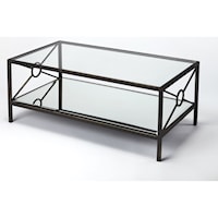 Metropolis Metal & Mirror Cocktail Table