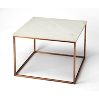 Holland Marble & Metal Cocktail Table