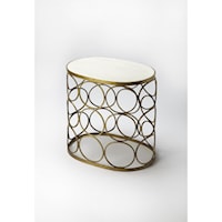 Talulah Oval Marble Accent Table