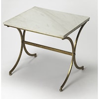 Pamina Travertine Accent Table