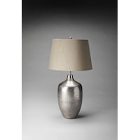 Antique Silver Finish Table Lamp