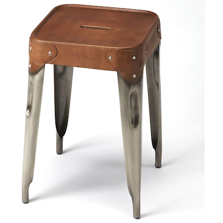 Connor Iron & Leather Counter Stool