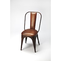 Riggins Iron & Leather Side Chair