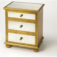 Grable Gold Leaf Accent Chest