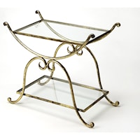 Desdemona Gold Serving Table