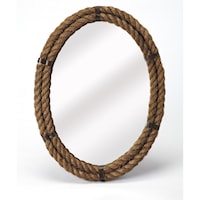 Darby Oval Rope Wall Mirror