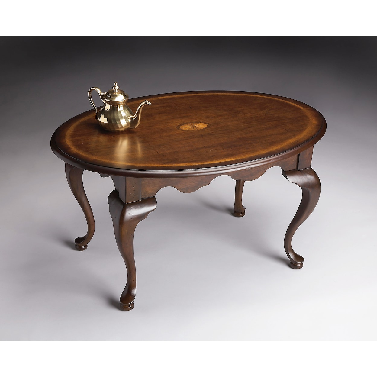 Butler Specialty Company Plantation Cherry Oval Cocktail Table