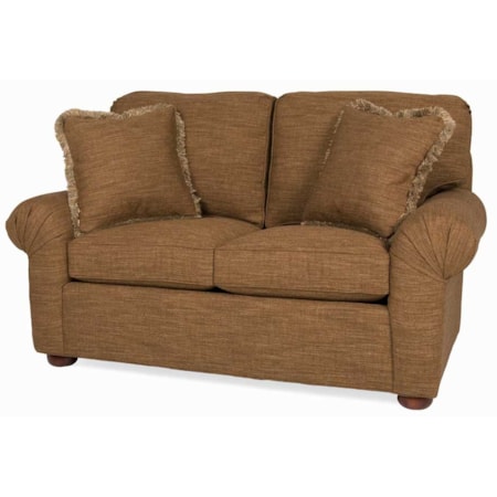 CD Pleated Arm Loveseat