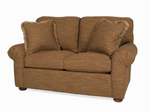 CD Pleated Arm Loveseat