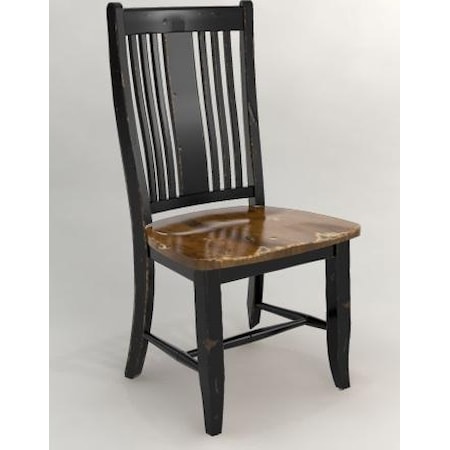 Side Chair with Slat Back