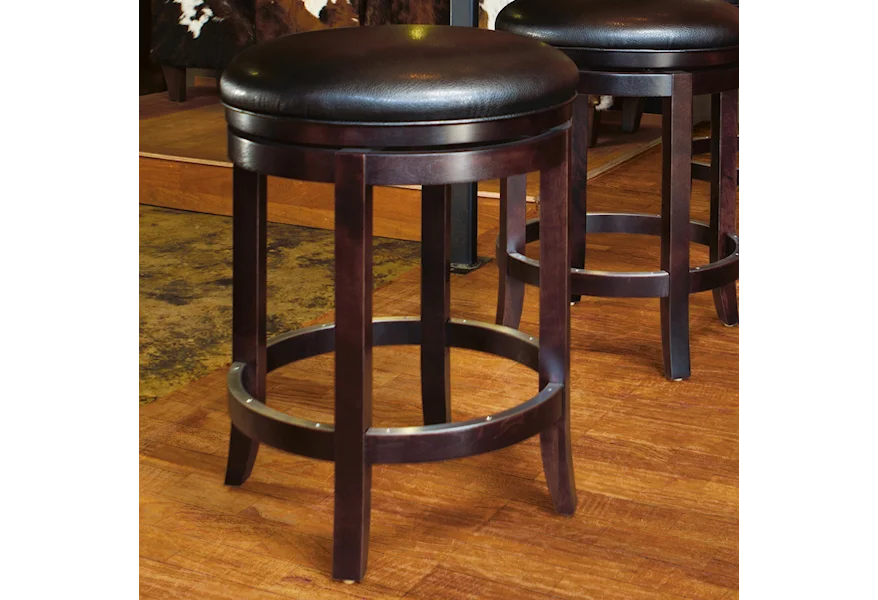 Bar Stools Customizable 26" Upholstered Swivel Stool by Canadel at Steger's Furniture