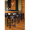 Canadel Bar Stools Customizable 26" Upholstered Swivel Stool