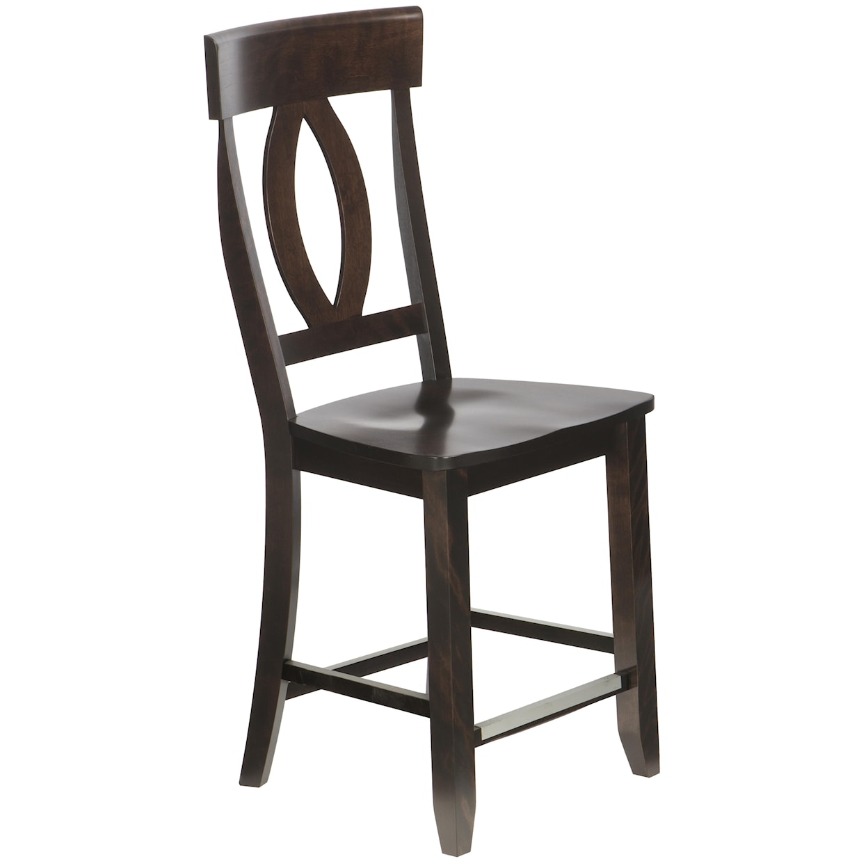 Canadel Bar Stools Customizable 23" Wood Seat Fixed Stool