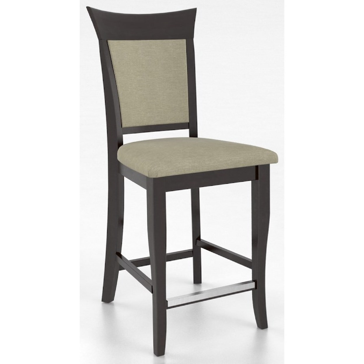 Canadel Bar Stools Customizable 24" Upholstered Fixed Stool